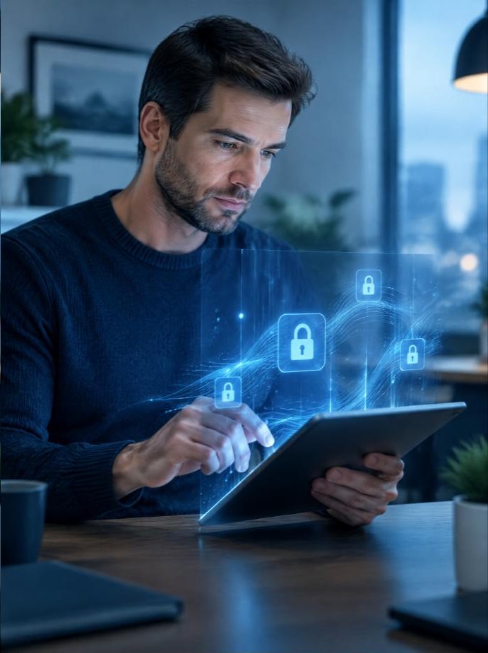 Revisione dei flussi di dati protetti su tablet